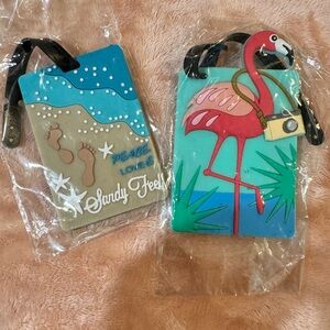 Tropical Luggage Tags 🦩 🌴